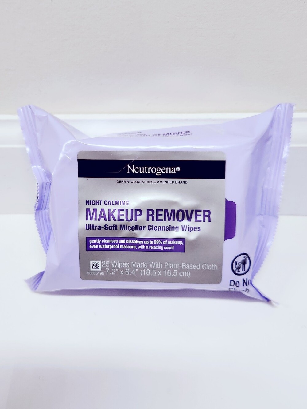 ⭐4/$15 Neutrogena Night Calming Face Cleansing & Makeup Remover Wipes, 25CT
